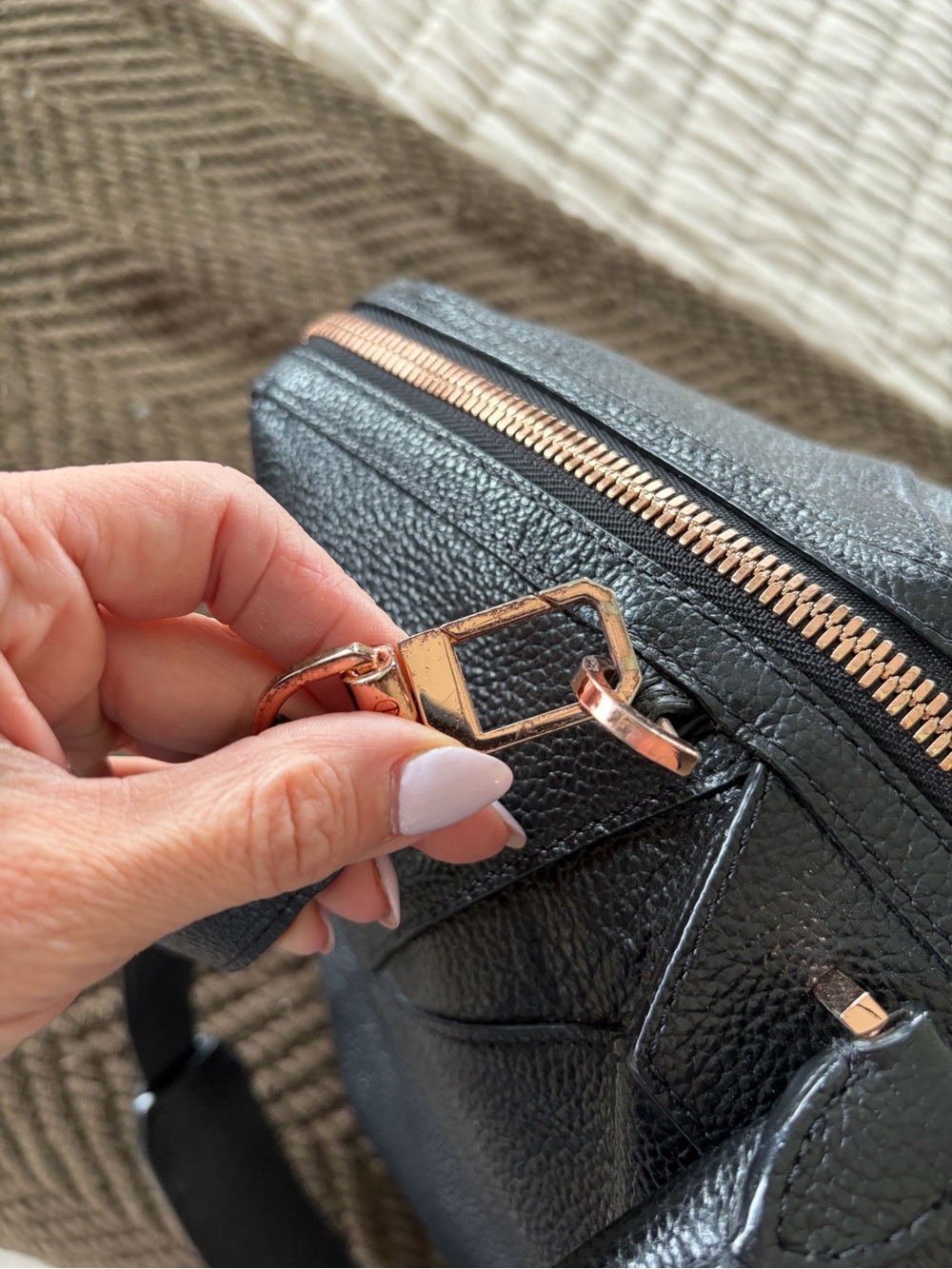 Alexander Wang Pebbled Leather Rose Gold Authentic Satchel - Picture 8 of 12